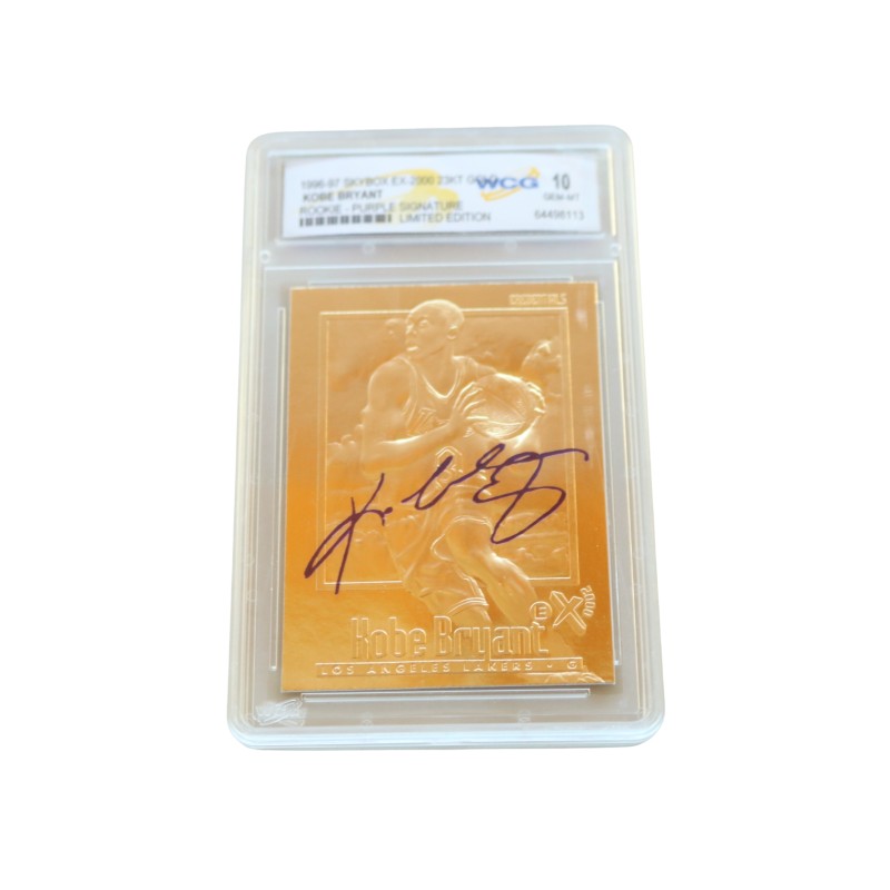 Card in Oro Kobe Bryant Rookie Purple Signature, 1996/97