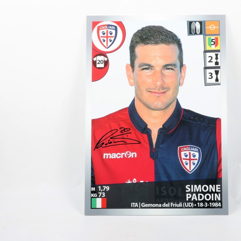 Simone Padoin, Limited Edition Box and Signed Panini Maxi Sticker