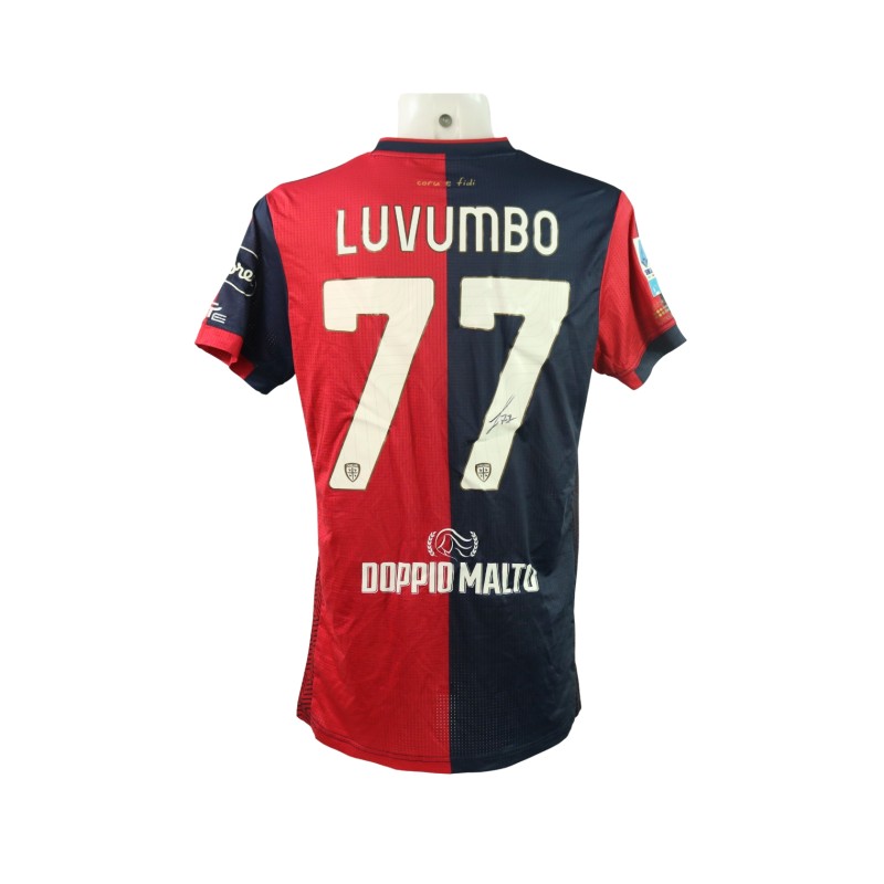 Luvumbo's Signed Unwashed Shirt, Juventus vs Cagliari 2024