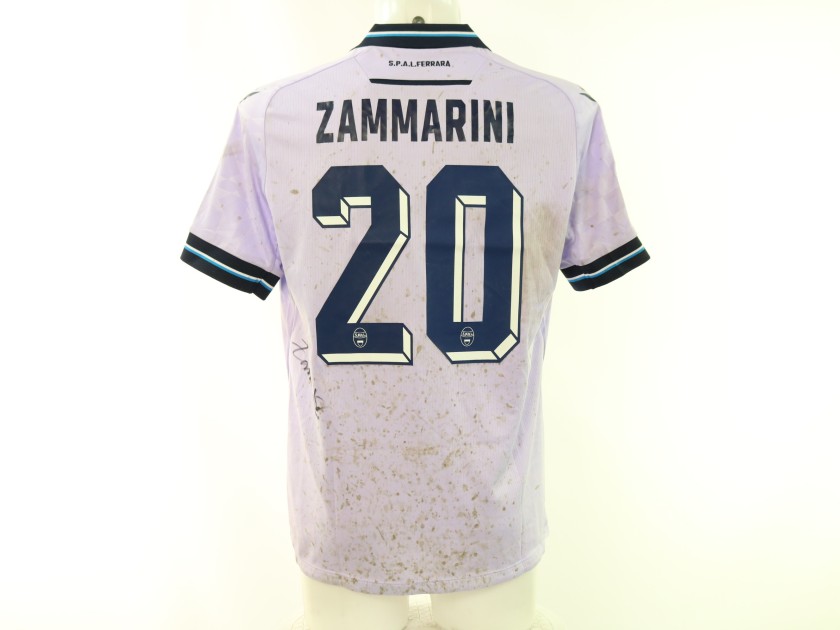 Maglia Zammarini Ascoli vs SPAL Unwashed, 2024 - Autografata