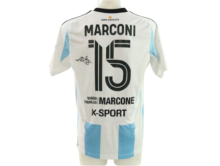 Maglia Marconi unwashed Lucchese vs Virtus Entella 2025 - Autografata