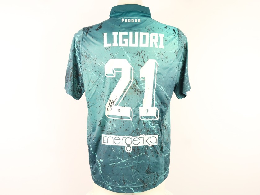 Liguori's unwashed Signed Shirt, Triestina vs Padova 2023