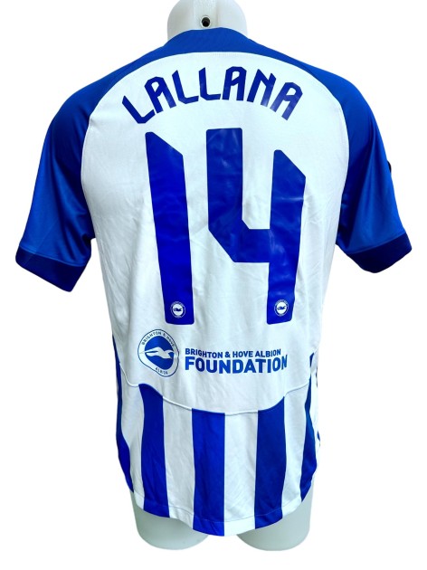 Lallana's Match Worn Shirt, Brighton vs Roma 2024
