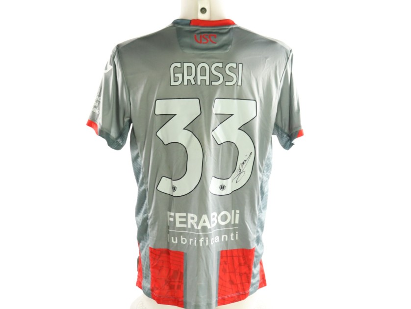 Maglia Grassi Unwashed Udinese vs Cremonese, 2026 - Autografata