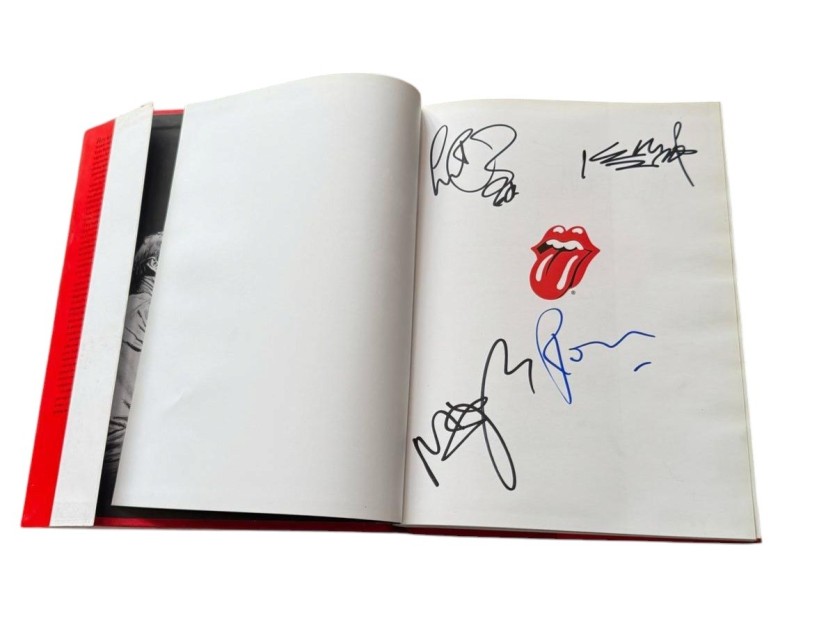 The Rolling Stones Signed Hardback Book