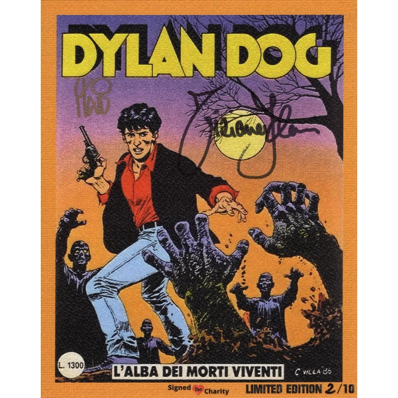 Dylan Dog - Artwork Limited Edition Numbered and Signed by Tiziano Sclavi and Angelo Stano