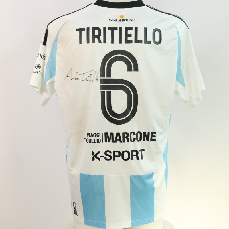 Tiritiello's Signed Unwashed Shirt, Sestri Levante vs Virtus Entella 2024