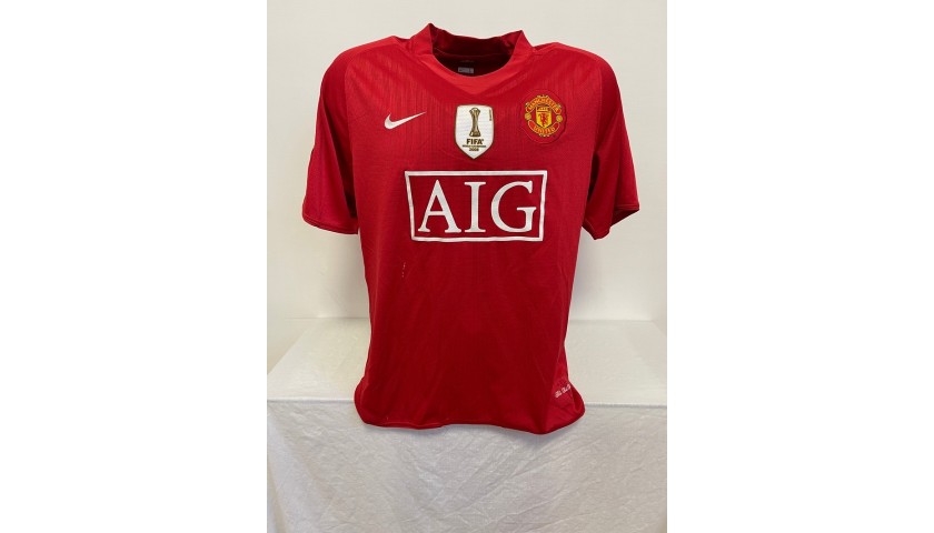 Retro Man United Shirt for 2008-2009 Manchester United Vintage Away Blue  Soccer Jersey