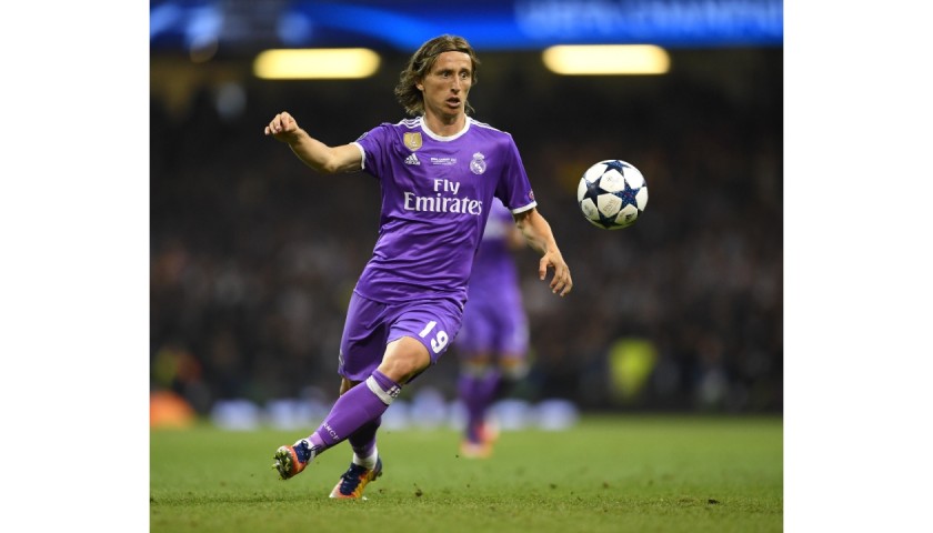 Modric's Real Madrid Match Shirt, UCL 2018/19 - CharityStars