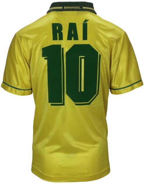 Raí's Brazil Match-Worn Shirt, WC 1994