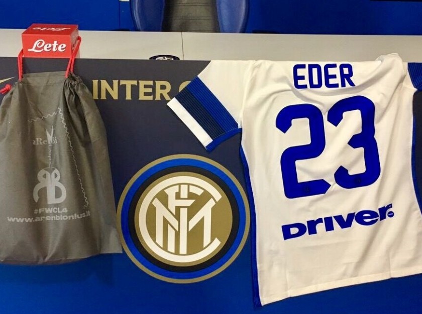 Match worn Eder shirt, Atalanta-Inter Serie A 23/10/16