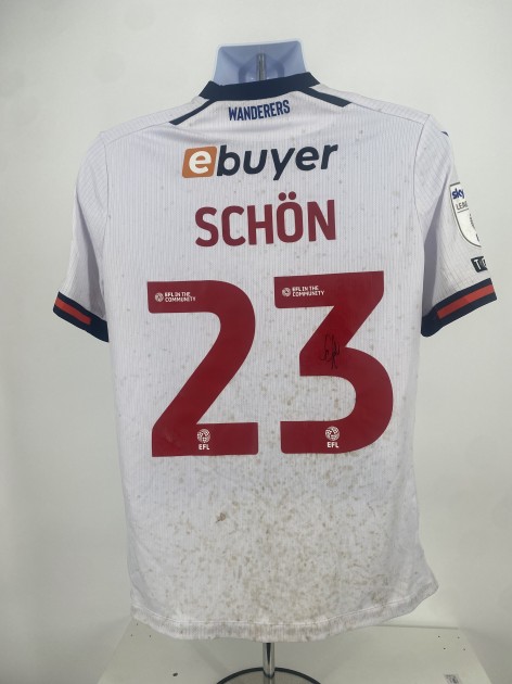 Szabolcs Schön's Bolton Wanderers Signed Match Worn Shirt, vs Northampton 