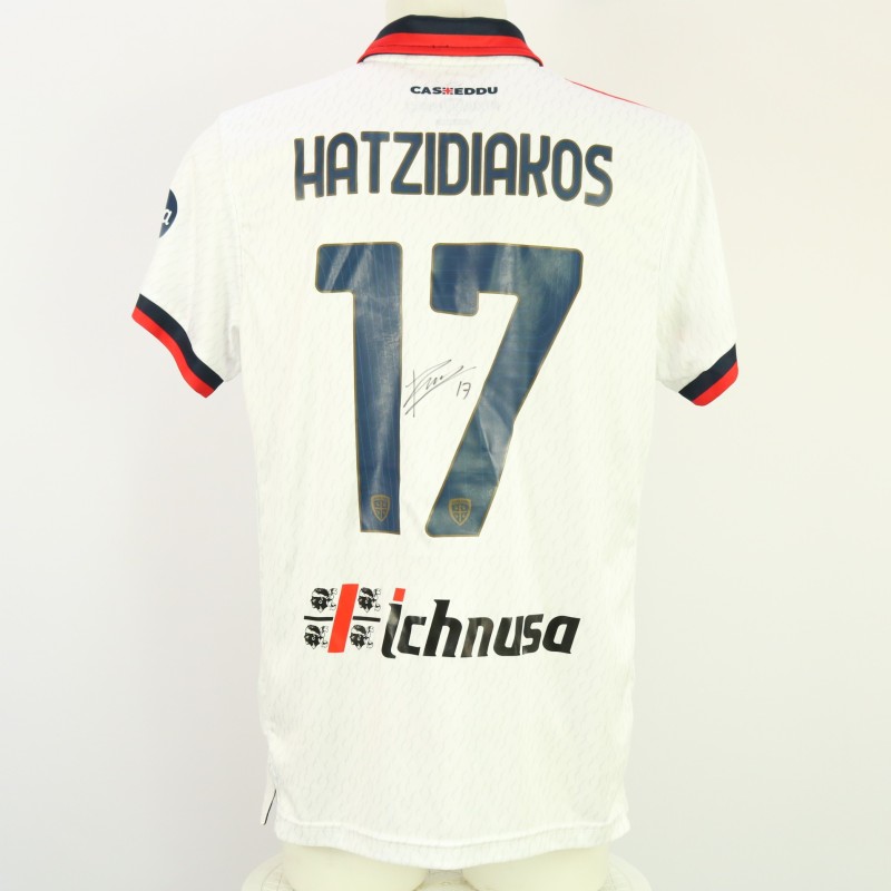 Hatzidiakos' Signed Unwashed Shirt, Inter Milan vs Cagliari 2024