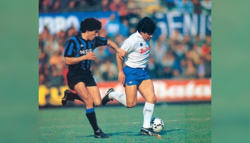 Maradona's Napoli Signed Match Shorts, 1986/87 