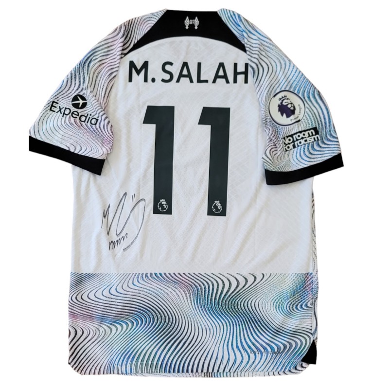 Salah Official Liverpool Signed Shirt, 2022/23