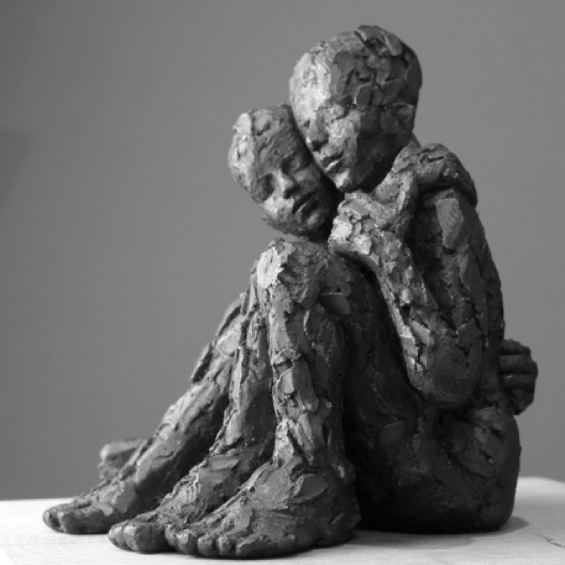 Love Remains - An Iron Resin Sculpture by Carol Peace 