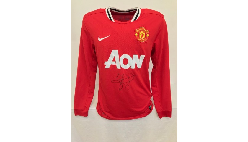 2011-12 MANCHESTER UNITED LONGSLEEVE SHIRT XL.BOYS