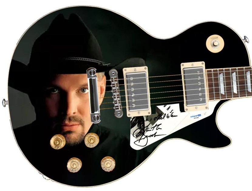 Garth Brooks Signed Custom Graphics Guitar