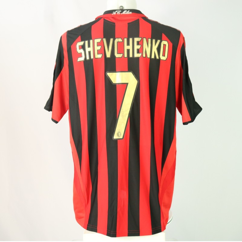 Shevchenko's AC Milan Signed Match-Issued Shirt, 2005/06