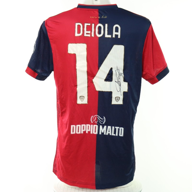 Deiola's Signed Unwashed Shirt, Juventus vs Cagliari Coppa Italia 2024