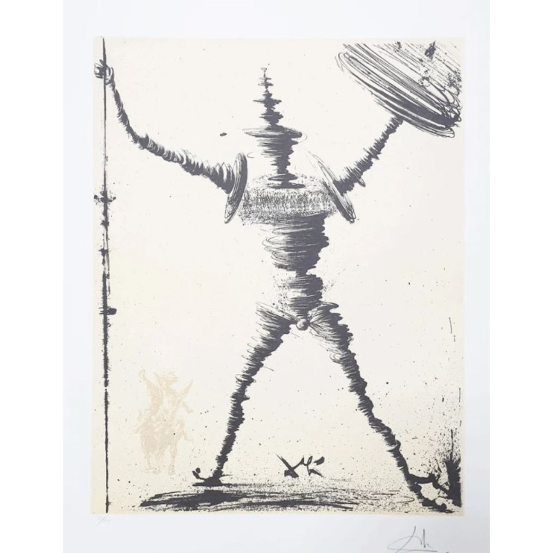 Litografia 'Don Chisciotte' di Salvador Dalì