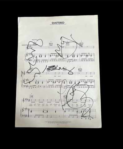 The Rolling Stones Signed 'Shattered' Sheet Music