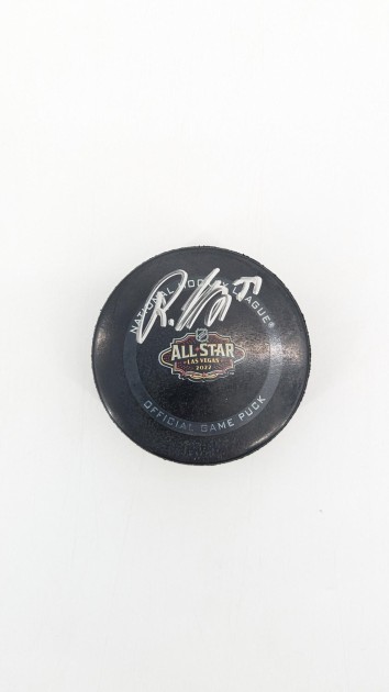 Roman Josi 2022 All-Star Game Signed Hockey Puck