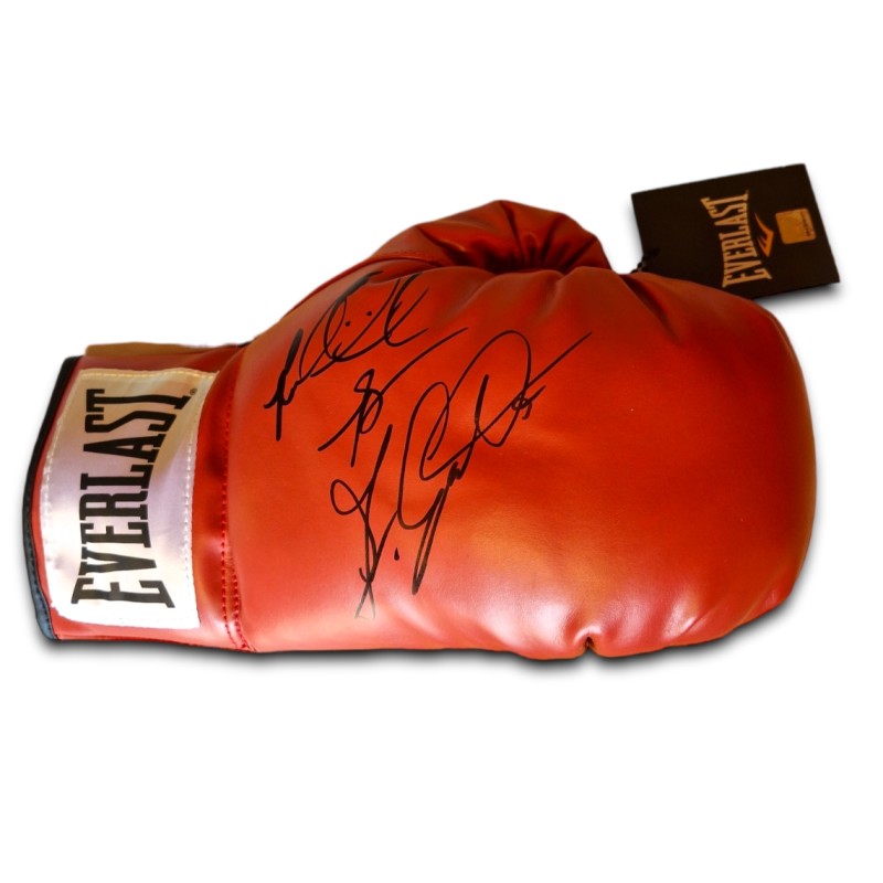 Andrew Golota and Riddick Bowe Signed Boxing Glove