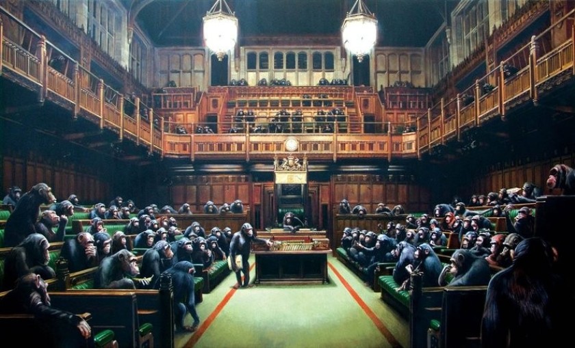Banksy - Monkey Parliament 2009