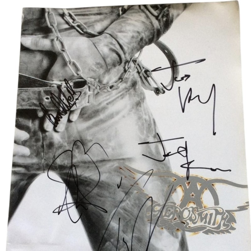 Aerosmith Signed Poster