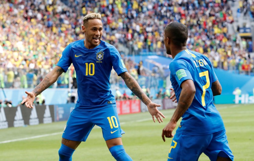 Neymar Jr. Brazil Match Shirt vs Costa Rica World Cup 2018 - CharityStars