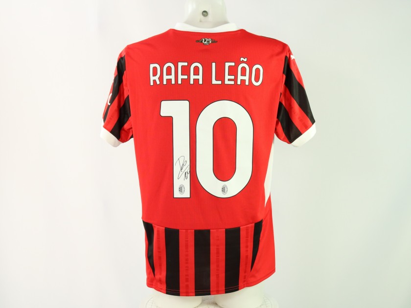 Leao's Official Milan Signed Shirt, 2024/25