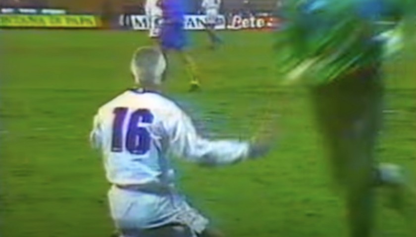 Fabrizio Ravanelli's 1995 Italy Match Shirt vs Ukraine
