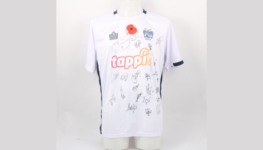 Bury Official Poppy Shirt Signed by the Team