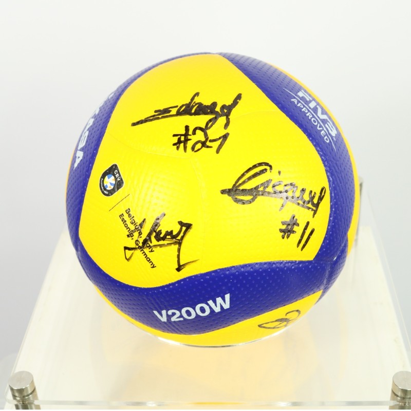 Official ball at Eurovolley 2023 autographed by the France Women's National Team