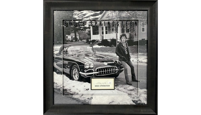 Bruce Springsteen Signed Corvette Photograph