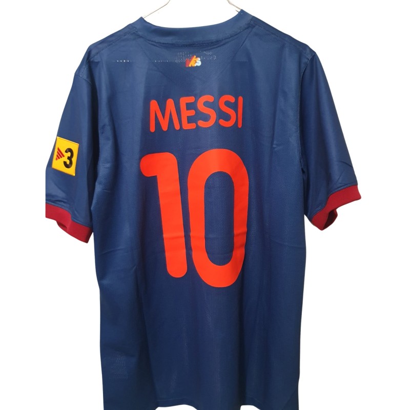 Messi's Issued Shirt Barcelona vs Manchester City Gumper Trophy 2009