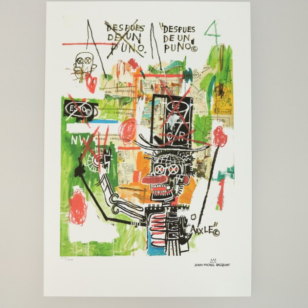 Basquiat Signed Lithograph