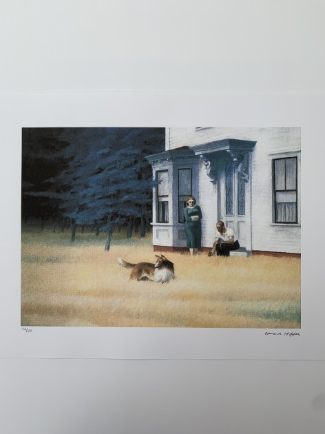 "Cape Cod Evening" by Edward Hopper - Signed 