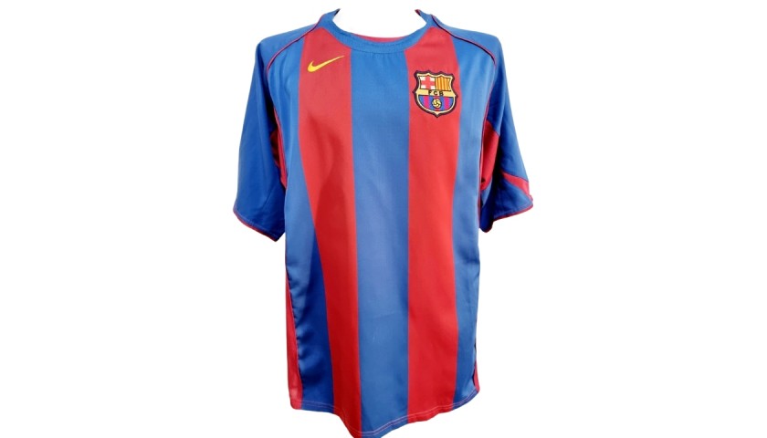 Ronaldinho's FC Barcelona Signed Shirt - CharityStars