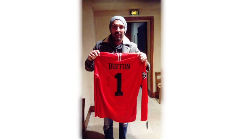Buffon's Official PSG Signed Shirt, UCL 2018/19
