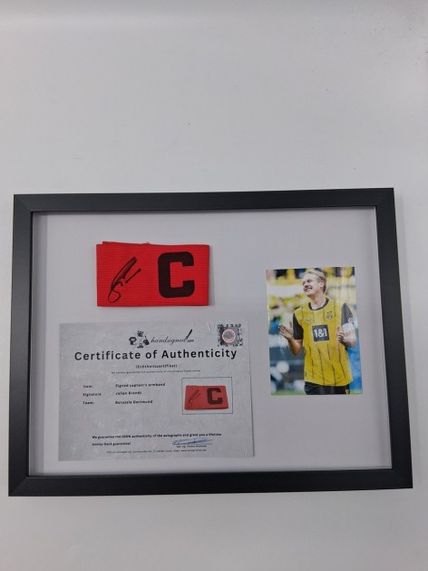 Julian Brandt's Official Captain's Armband - Signed and Framed