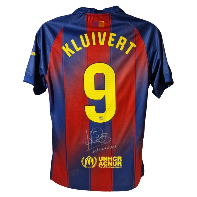 Patrick Kluivert Signed Barcelona 2025-26 Home Football Shirt