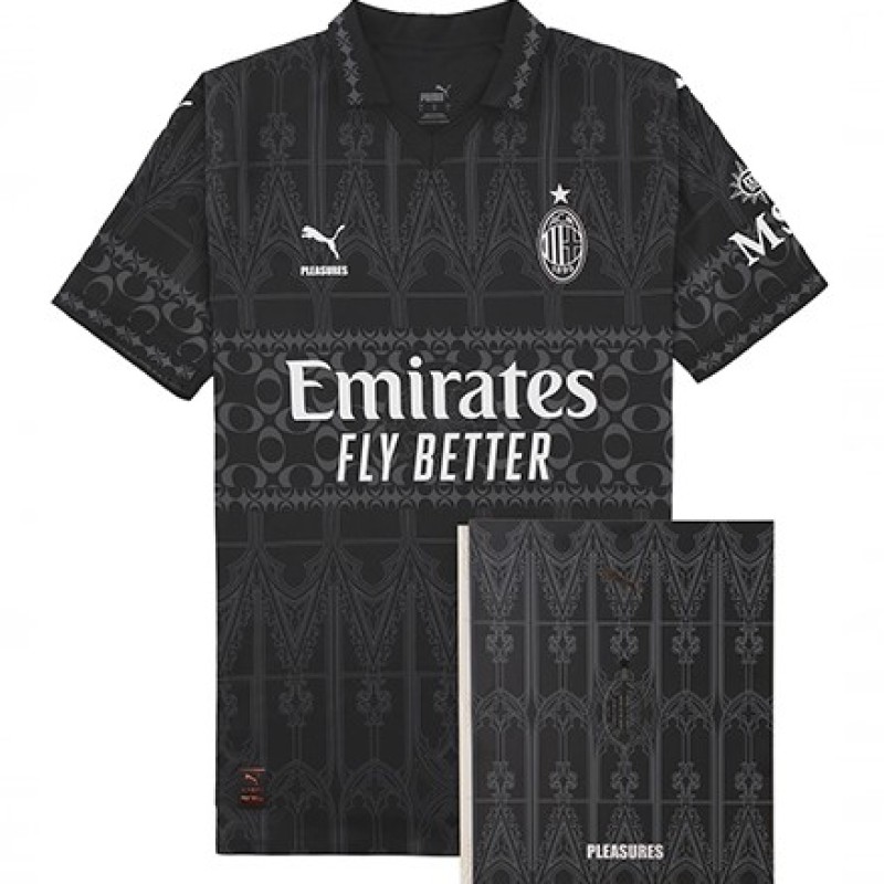 Giroud's Milan Shirt, "Pleasures" Special Edition, Dark Version, Signed with personalized Dedication