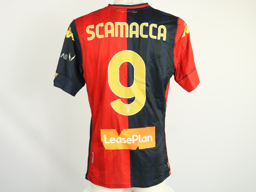 Scamacca Unwashed Shirt, Genoa vs Hellas Verona 2021