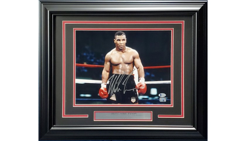 Mike Tyson Signed Framed Photo