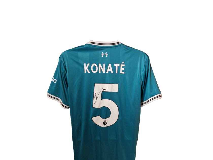 Ibrahima Konate Signed Liverpool 2025-26 Third Football Shirt