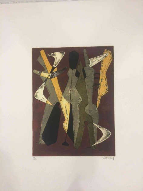 Hand Signed Offset lithography artwork by Man Ray