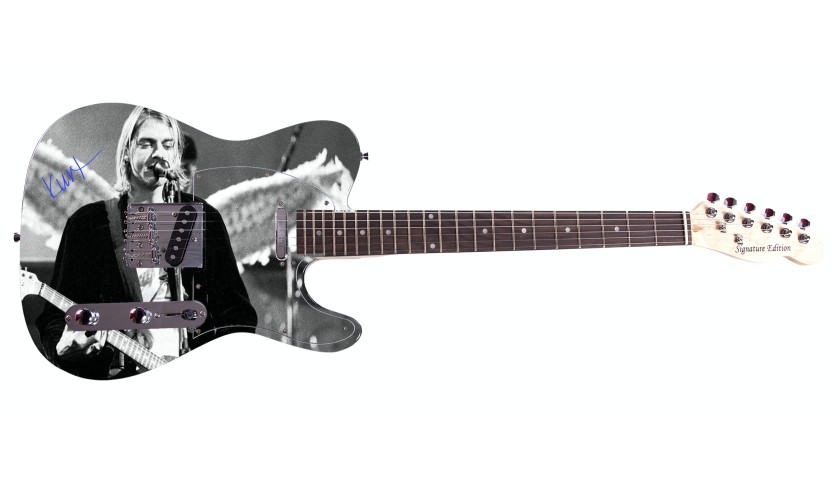 Kurt Cobain Custom Photo Guitar