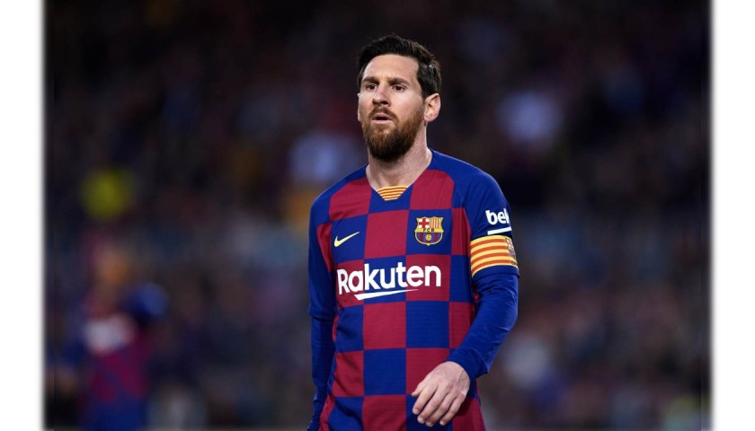 Messi's Match-Issued Barcelona Shirt, 2019/20 - CharityStars